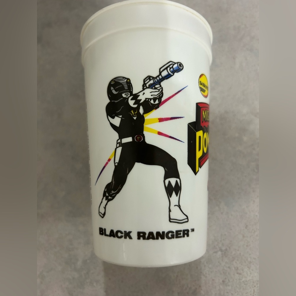 Mighty Morphin Power Rangers Black Ranger 1994 Cup